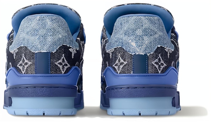 Louis Vuitton LV Trainers 'Blue Black Denim Monogram' 1AC4YT Shop Louis Vuitton LV Trainers 'Blue Black Denim Monogram' 1AC4YT