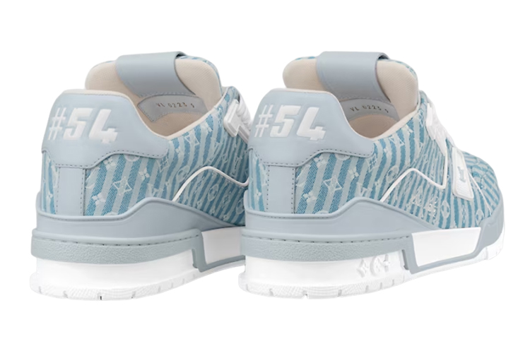 Shop Louis Vuitton LV Trainers 'Garis Biru' 1ABNLI