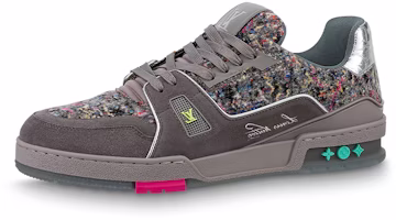 Louis Vuitton LV Trainers 'Grey with Colorful Mesh' 1A998B Louis Vuitton LV Trainers 'Grey with Colorful Mesh' 1A998B