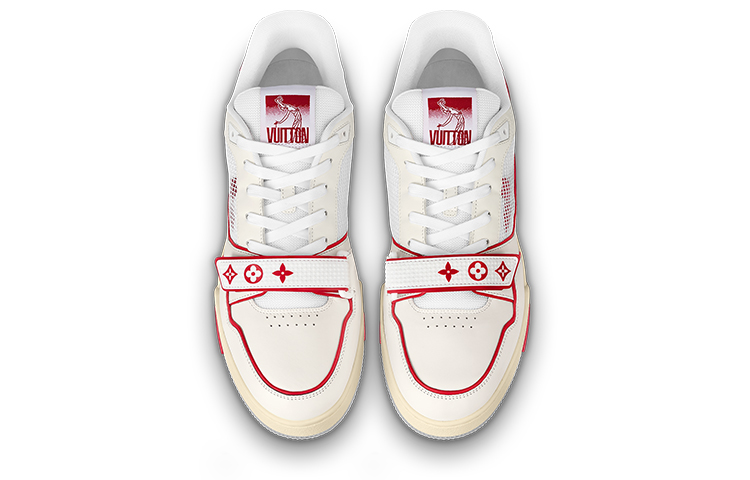 Shop Louis Vuitton LV Trainers 'Mesh Merah' 1A98VI