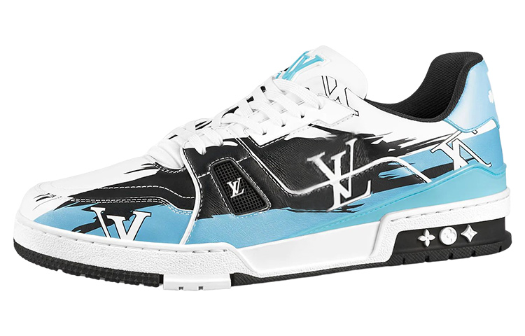 Louis Vuitton LV Trainers &#x27;White Black Blue&#x27; 1AA373