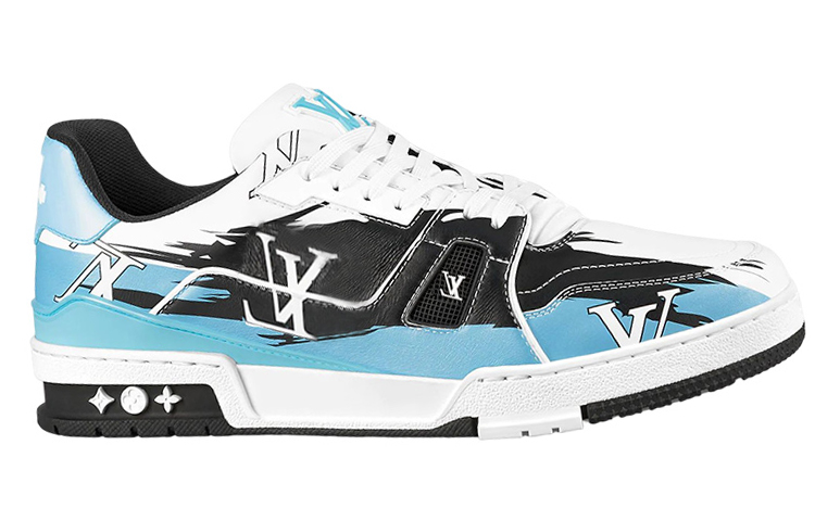 Order 루이비통 LV 트레이너 화이트 블랙 블루 1AA373