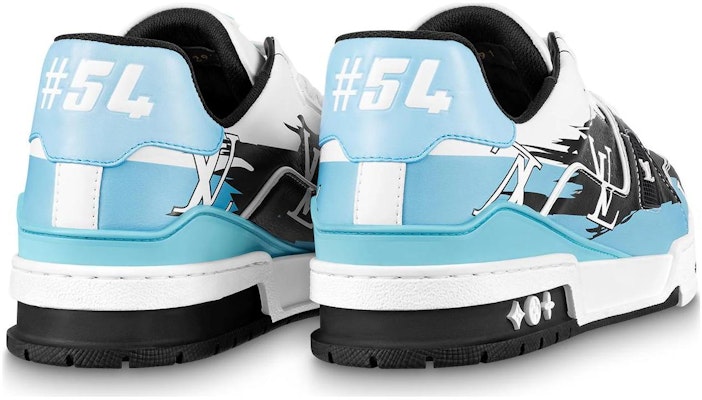 Louis Vuitton LV Trainers 'White Black Blue' 1AA373 Shop Louis Vuitton LV Trainers 'White Black Blue' 1AA373