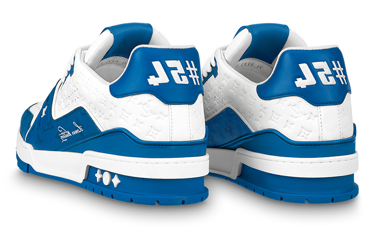 Lookbook 루이비통 LV 트레이너 '화이트 블루' 1ABOH4 1ABOH4