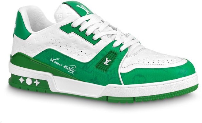 ルイ・ヴィトン LVトレイナー 白/緑 1AANFY Order ルイ・ヴィトン LVトレイナー 白/緑 1AANFY