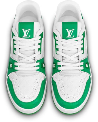 ルイ・ヴィトン LVトレイナー 白/緑 1AANFY Shop ルイ・ヴィトン LVトレイナー 白/緑 1AANFY