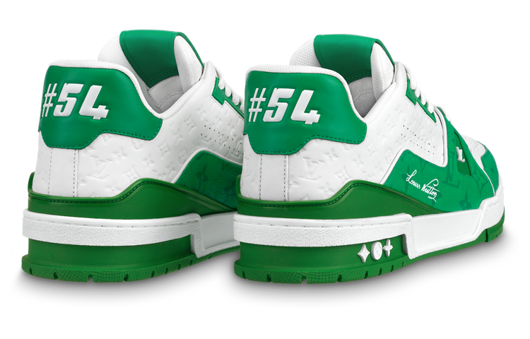 Purchase ルイ・ヴィトン LVトレイナー 白/緑 1AANFY