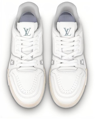 Louis Vuitton LV Trainers 'White Grey' 1A8WAV Lookbook Louis Vuitton LV Trainers 'White Grey' 1A8WAV