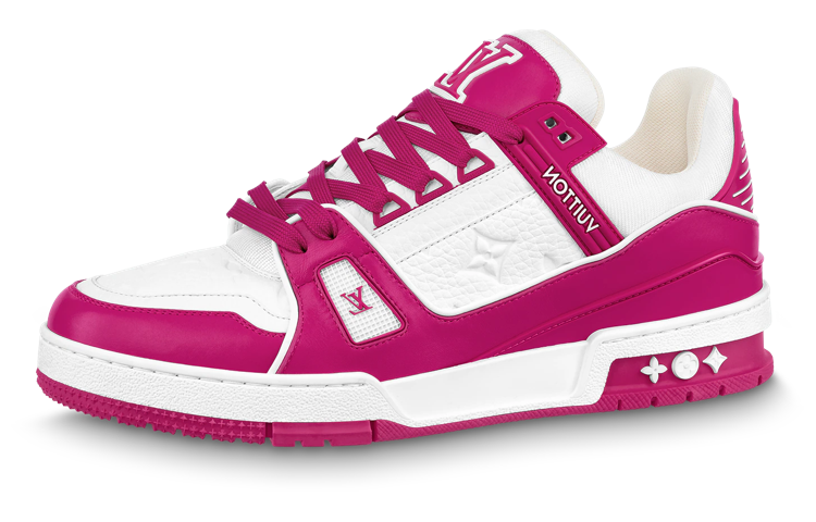 Buy Louis Vuitton LV Trainers 'Putih Merah Jambu Panas' 1ABOEY