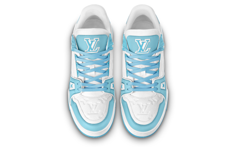 Lookbook Louis Vuitton LV Trainers 'Putih Monogram Biru' 1ABOFI