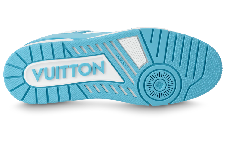 Shop Louis Vuitton LV Trainers 'Putih Monogram Biru' 1ABOFI