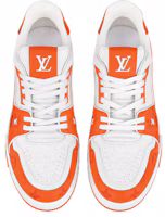 Shop LOUIS VUITTON Trainer 牛皮 低筒繫帶 時尚板鞋 男款 橙色