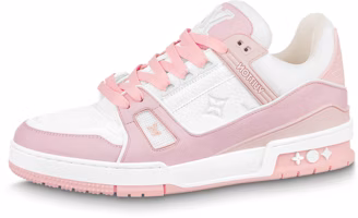 Louis Vuitton LV Trainers 'White Pale Pink' 1ABOEE Louis Vuitton LV Trainers 'White Pale Pink' 1ABOEE