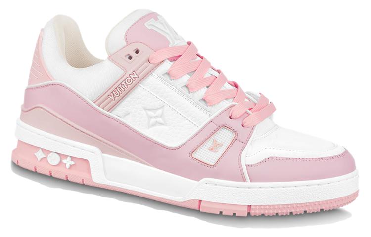 Order Louis Vuitton LV Trainers 'Putih Merah Jambu Pucat' 1ABOEE