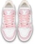 Shop LOUIS VUITTON Trainer 皮革 低筒綁帶 時尚板鞋 男女同款 粉白