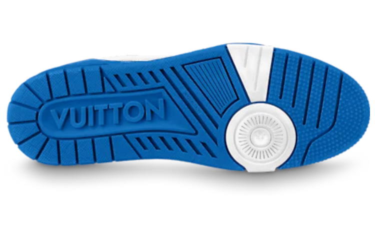 Shop 루이비통 LV 트레이너 '화이트 블루' 1AAGZ6