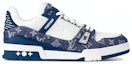 Order Louis Vuitton LV Trainers 'Putih dengan Monogram Denim' 1A9JGO