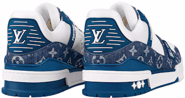 Purchase Louis Vuitton 路易威登 Trainer 低筒休閒板鞋 男女同款 藍白#送禮推薦