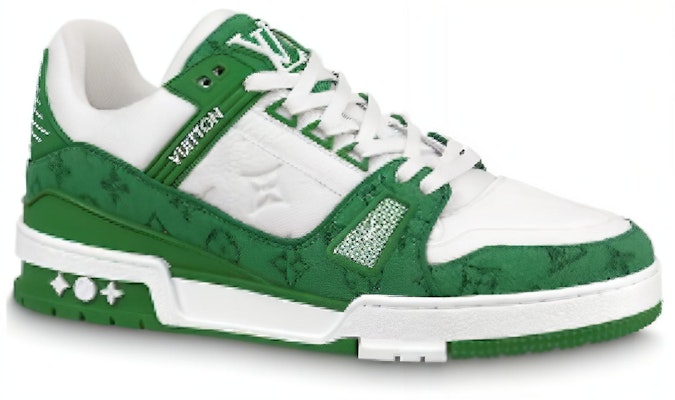 Louis Vuitton 路易威登 Trainer 低筒休閒板鞋 綠白#送禮推薦 Order Louis Vuitton 路易威登 Trainer 低筒休閒板鞋 綠白#送禮推薦