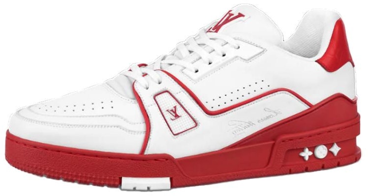 LOUIS VUITTON 訓練師系列 休閒板鞋 男款 白紅 Buy LOUIS VUITTON 訓練師系列 休閒板鞋 男款 白紅