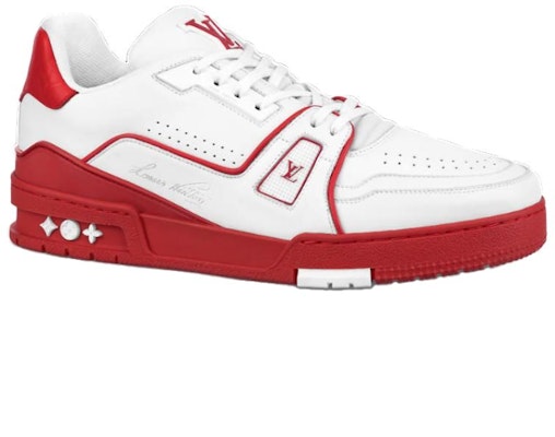 LOUIS VUITTON 訓練師系列 休閒板鞋 男款 白紅 Order LOUIS VUITTON 訓練師系列 休閒板鞋 男款 白紅