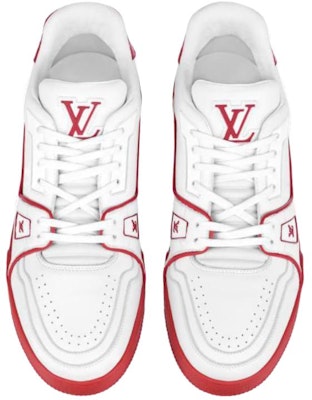 LOUIS VUITTON 訓練師系列 休閒板鞋 男款 白紅 Lookbook LOUIS VUITTON 訓練師系列 休閒板鞋 男款 白紅