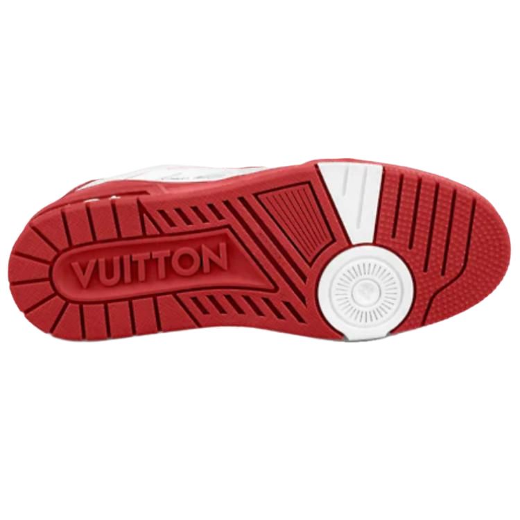 Purchase LOUIS VUITTON 訓練師系列 休閒板鞋 男款 白紅