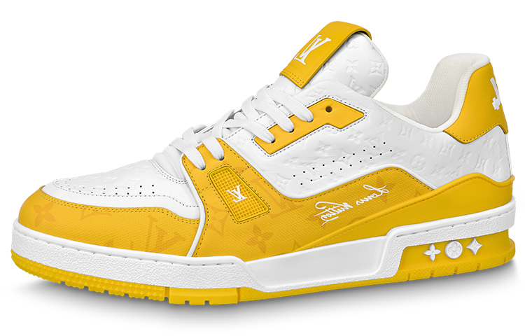 Buy Louis Vuitton LV Trainers 'White Yellow' 1ABOIC - Novelship