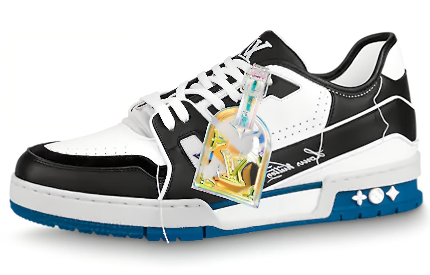 Louis Vuitton LV Trainers Blue WHite' 'Black' 1A8Q7L