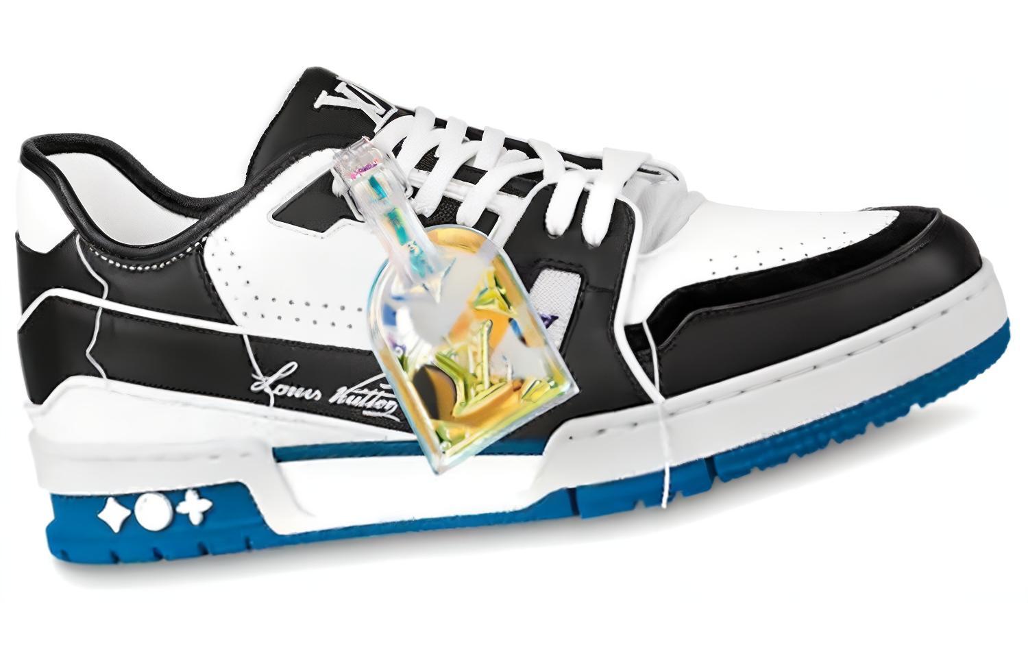 Order Louis Vuitton LV Trainers Biru Putih Hitam 1A8Q7L