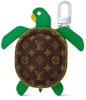 Louis Vuitton LV Turtle Pouch Bag Charm Brown Louis Vuitton LV Turtle Pouch Bag Charm Brown