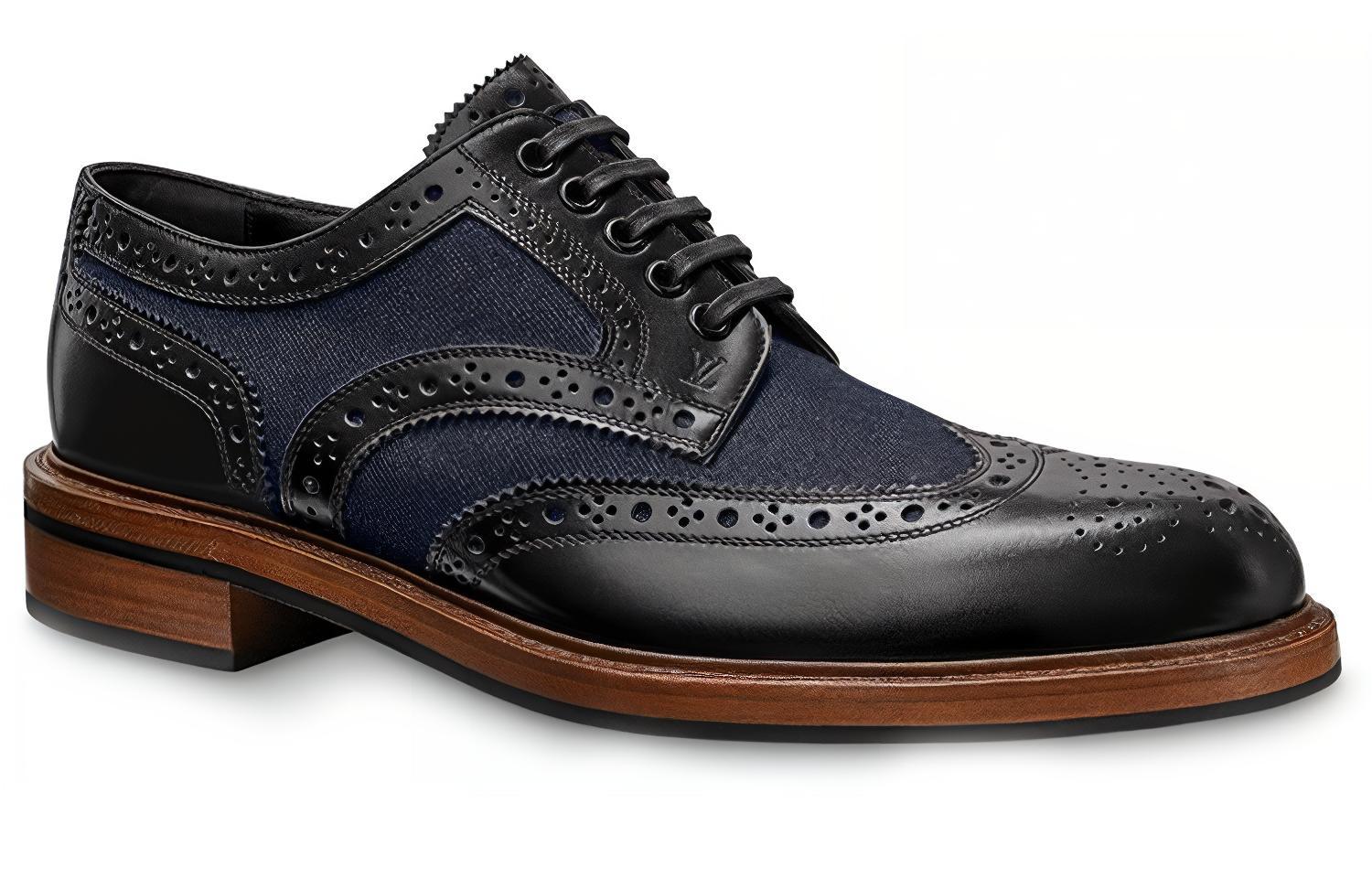 Louis Vuitton LV Voltaire Derby Shoes 'Black' 1A5WYR