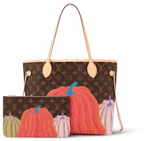 Louis Vuitton LV x YK Neverfull MM Pumpkin Print Louis Vuitton LV x YK Neverfull MM Pumpkin Print