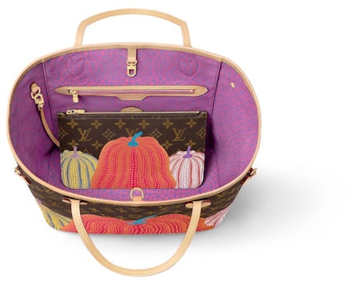 Louis Vuitton LV x YK Neverfull MM Pumpkin Print Lookbook Louis Vuitton LV x YK Neverfull MM Pumpkin Print