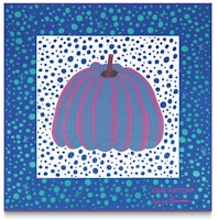 Louis Vuitton LV x YK Pumpkin Square 90 Blue Louis Vuitton LV x YK Pumpkin Square 90 Blue