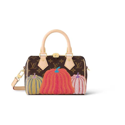 Louis Vuitton LV x YK Speedy Bandouliere 20 Pumpkin Print