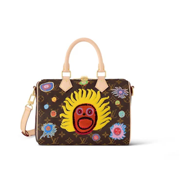 Louis Vuitton LV x YK Speedy Bandouliere 25 Face Print and Embroidery