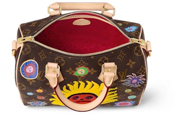 Louis Vuitton LV x YK Speedy Bandouliere 25 Face Print and Embroidery Lookbook Louis Vuitton LV x YK Speedy Bandouliere 25 Face Print and Embroidery