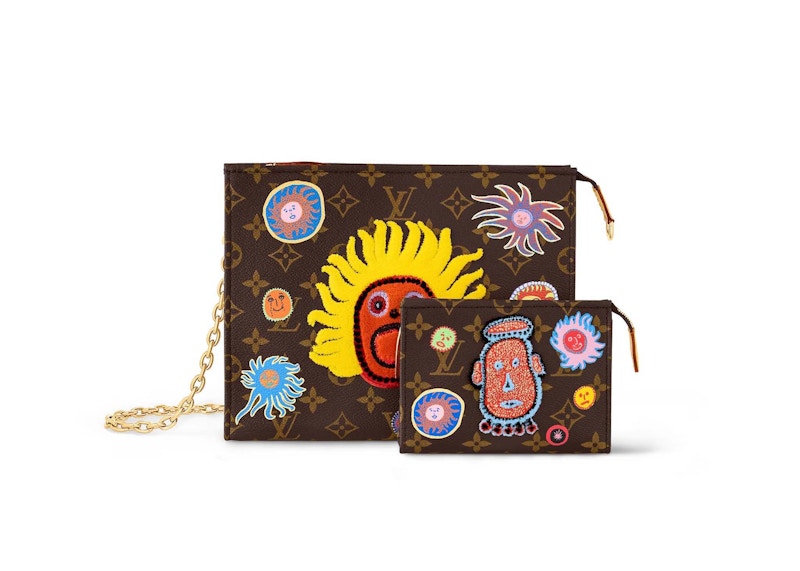 Louis Vuitton LV x YK Toiletry Pouch On Chain Face Print and Embroidery