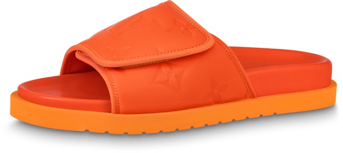 Louis Vuitton Magic Tape 'Orange Fashion Slider' Sandal Lelaki 1AA7SA Buy Louis Vuitton Magic Tape 'Orange Fashion Slider' Sandal Lelaki 1AA7SA