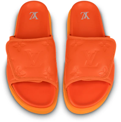 Louis Vuitton Magic Tape ''Orange Fashion Slider'' Sandales de Mode Orange 1AA7SA Lookbook Louis Vuitton Magic Tape ''Orange Fashion Slider'' Sandales de Mode Orange 1AA7SA
