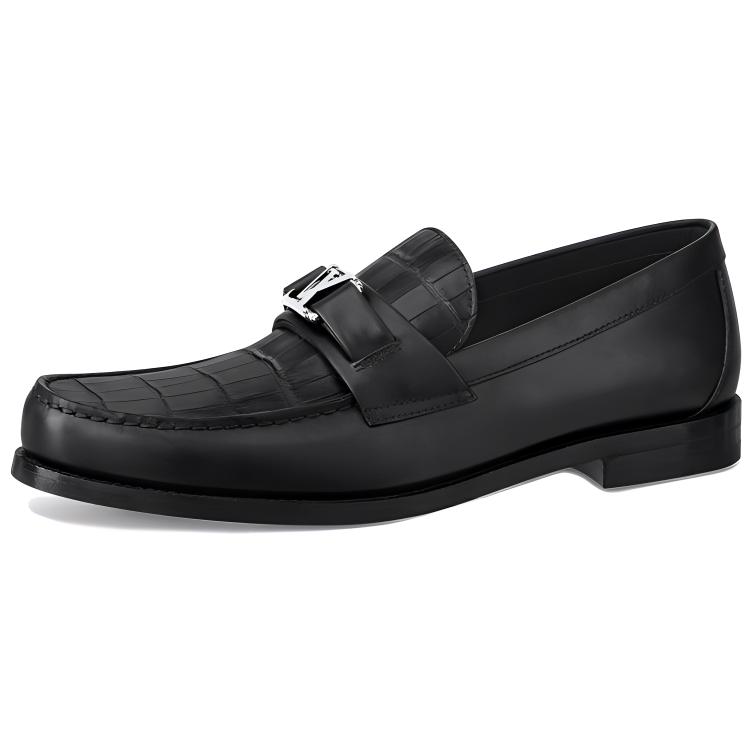Louis Vuitton Major Loafer 'Black Crocodile' 1A5H9W