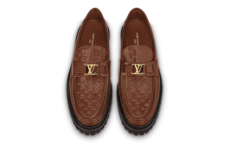 Shop Mocassino Louis Vuitton Major ''Marrone'' 1ABFHD