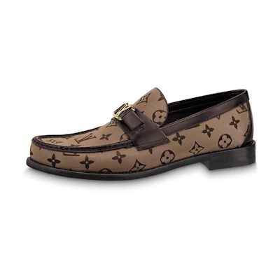 LV Major Loafer Shoes 'Brown Monogram'