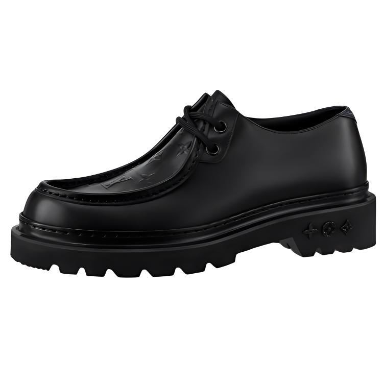 Louis Vuitton Major Loafers 'Black with Top Monogram' 1AANSF