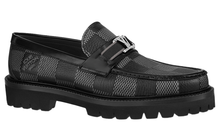LV Major Loafers 'Grey Black Plaid' 圖 2