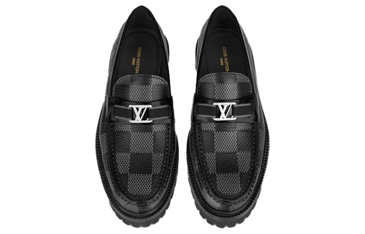 LV Major Loafers 'Grey Black Plaid' 圖 3