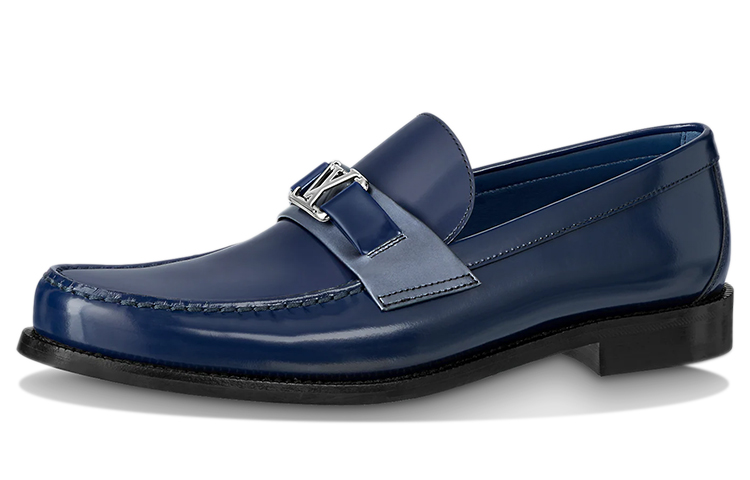 Louis Vuitton Major Loafers 'Navy' 1A8VBC
