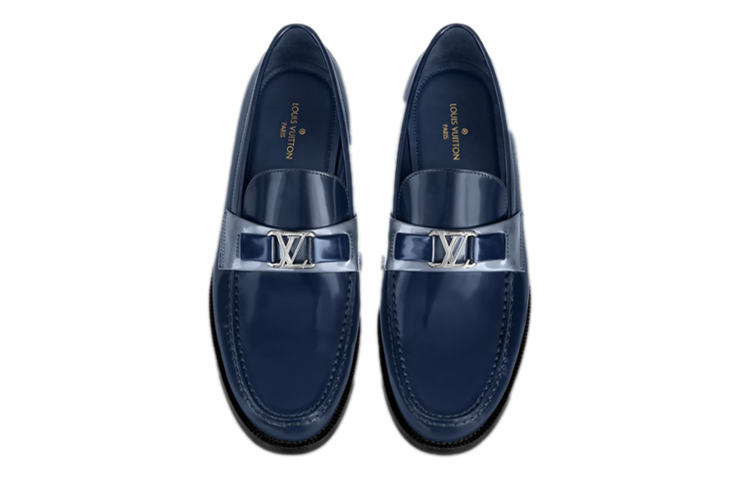 Lookbook Louis Vuitton Major Loafers 'Biru Navy' 1A8VBC