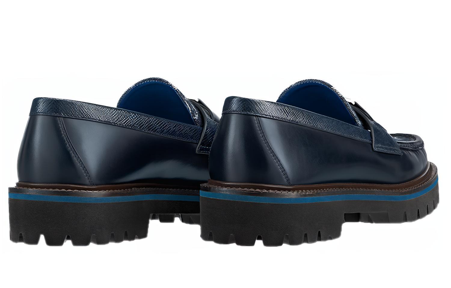 LV Major Loafers 'Navy Monogram with Monogram Deco' 圖 4